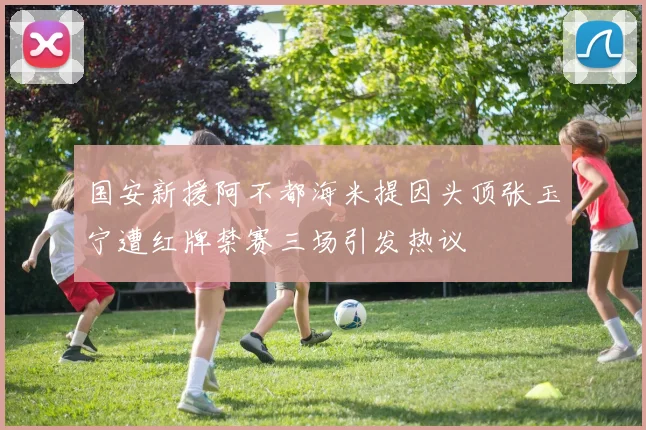 国安新援阿不都海米提因头顶张玉宁遭红牌禁赛三场引发热议